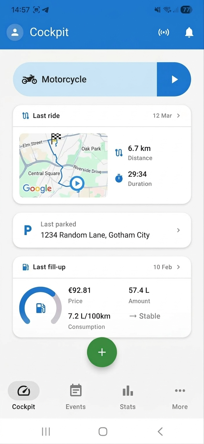 Rydful App Dashboard Mockup